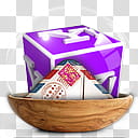 Sphere   the new variation, purple and white gift box art transparent background PNG clipart