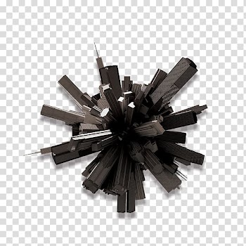 Sphere tower building illustration, Abstract urban transparent background PNG clipart