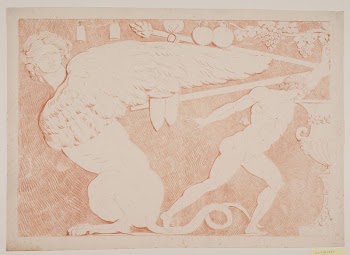 Sphinx and man (satyr) to left | Free Photo - rawpixel