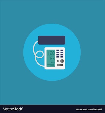 sphygmomanometer flat art icon