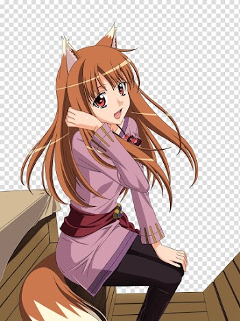 Spice and Wolf Anime Animation Black Creature Virtual pet game, spice and wolf transparent background PNG clipart