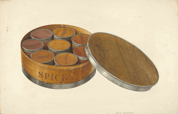 Spice Box (ca.1938) by John | Free Photo - rawpixel
