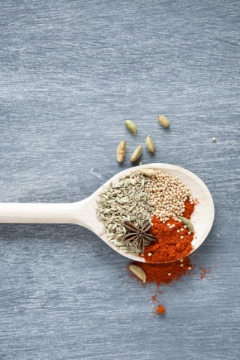 Spices On Brown Wooden Ladle