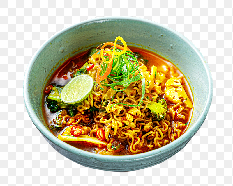 Spicy noodle png food sticker, | Free PNG - rawpixel