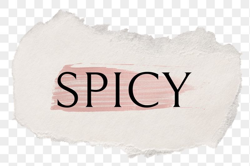 Spicy png word sticker typography, | Free PNG - rawpixel