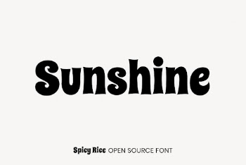 Spicy Rice open source font | Free Font Add-on - rawpixel