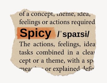 Spicy ripped dictionary, editable word | Free PSD - rawpixel