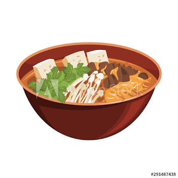 Spicy tofu, traditional asian cuisine