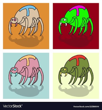 Spider and torn web scary spiderweb of halloween vector image