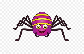Spider Cartoon Clip art - Happy color spider vector 