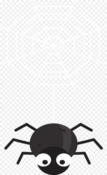 Spider Euclidean vector Black and white - Black spider webs 