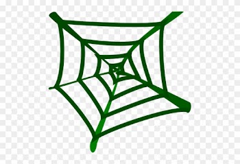 Spider - Green Spider Web Clipart
