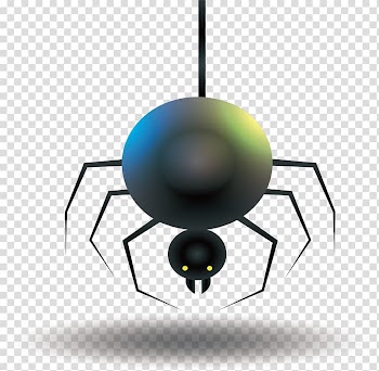 Spider Halloween , Black Halloween Spider transparent background PNG clipart