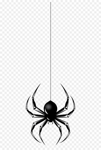 Spider Halloween Clip art - Hanging Spider 