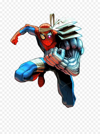 Spider-Man Cyborg Electro Nick Fury Spider-Verse - spiderman 