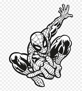 Spider Man Transparent Png Image 2 - Spiderman Black And White