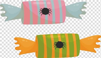 Spider stripes candy transparent background PNG clipart