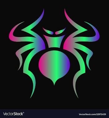 Spider tattoo vector image