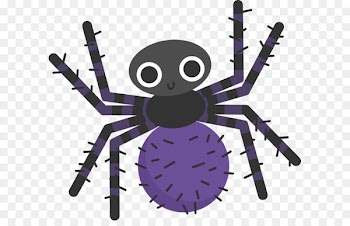 Spider web Cartoon Reptile Halloween - Cartoon crawler spider 