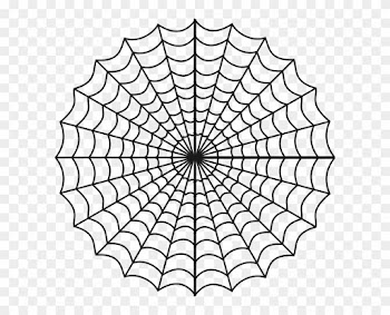 Spider Web Clipart Spiderman Web - Coloring Page Of Spider Web
