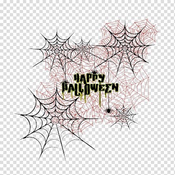 Spider web Graphic design, Halloween Spider transparent background PNG clipart