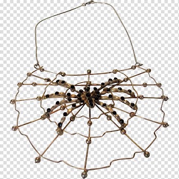 Spider web Necklace Jewellery, spider transparent background PNG clipart