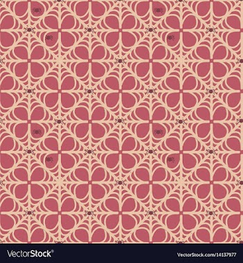 Spider web seamless pattern vector image