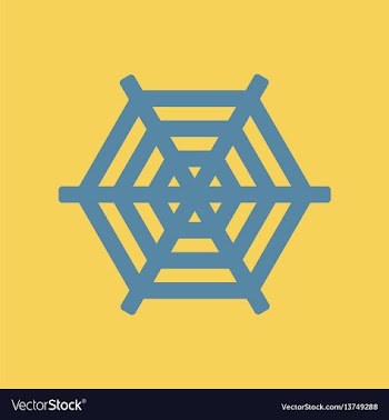Spider web vector image
