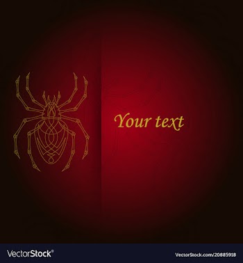 Spiders pattern vector image
