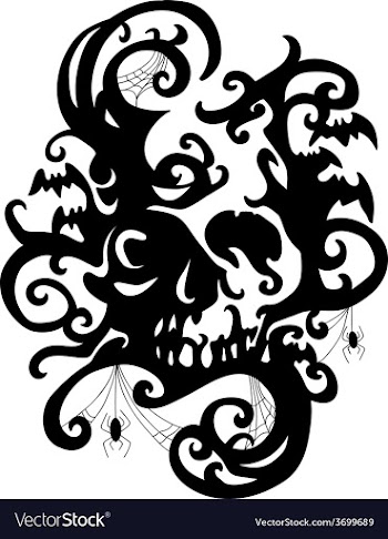 SpiderSkull vector image