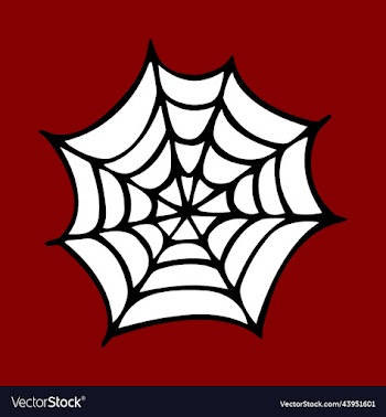 spiderweb as sticker print or single pattern