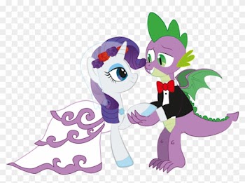 Spike And Rarity's Dream Wedding - My Little Pony Spike And Rarity