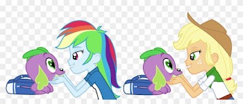 Spike Gets All The Equestria Girls - Spike Get All Equestria Girl