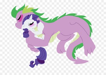 Spike Rarity Fluttershy Pony Rainbow Dash - aww vector 
