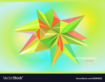 Spiked colors backgrounds vector image