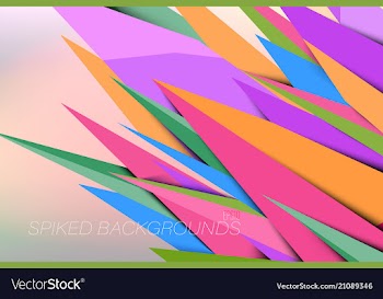 Spikes colors vector image