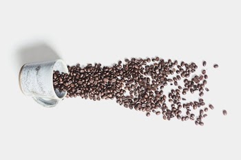 Spilled Roasted Coffee Beans
