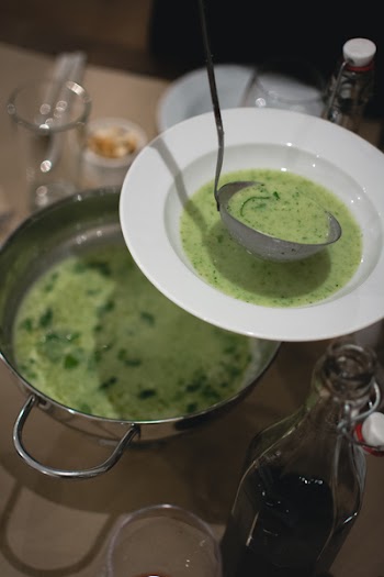 Spinach cream soup 