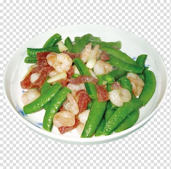 Spinach salad Snow pea Cap cai Vegetable, Sausage fried peas transparent background PNG clipart