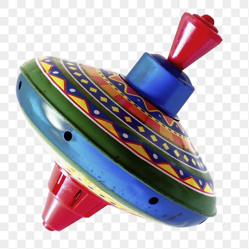 Spinning top png toy sticker, | Free PNG - rawpixel