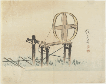 Spinning Wheel (1830s) print in high | Free Photo - rawpixel