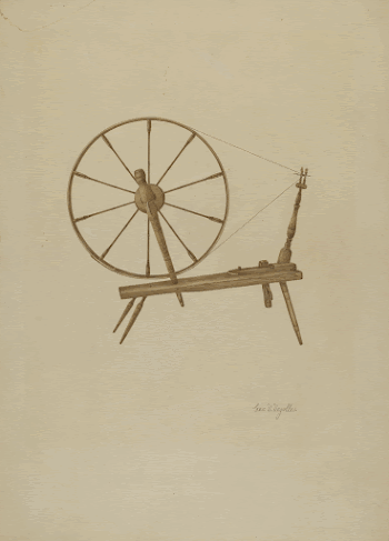 Spinning Wheel (ca.1941) by George | Free Photo - rawpixel