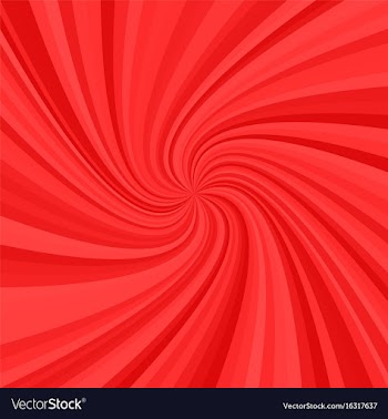 Spiral background - design from rays in red tones vector image