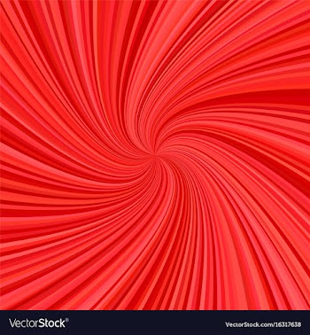 Spiral background - design from rays in red tones vector image