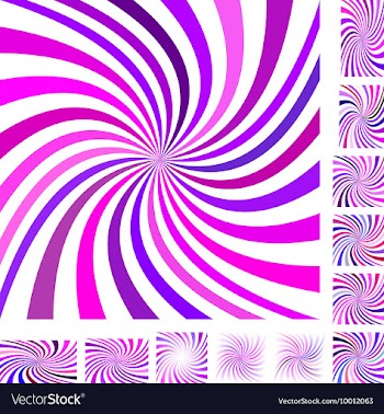 Spiral Background Design Set vector image