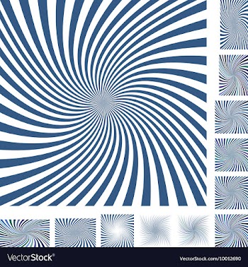 Spiral Background Design Set vector image