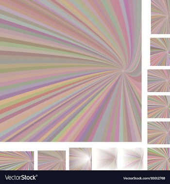 Spiral Background Design Set vector image