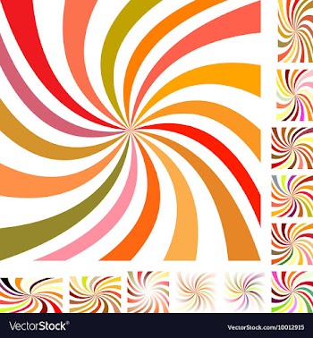Spiral Background Design Set vector image