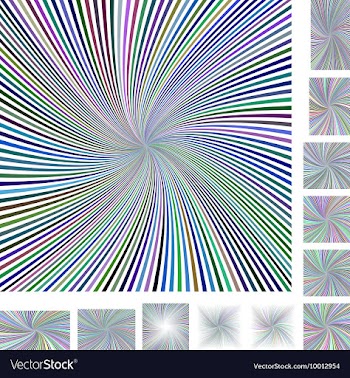 Spiral Background Design Set vector image