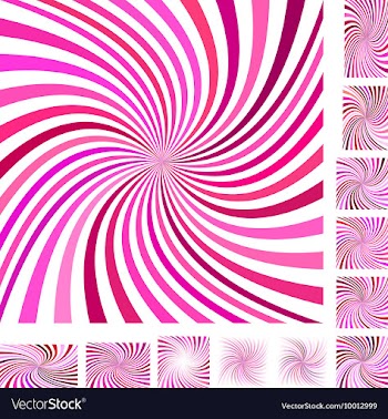 Spiral Background Design Set vector image